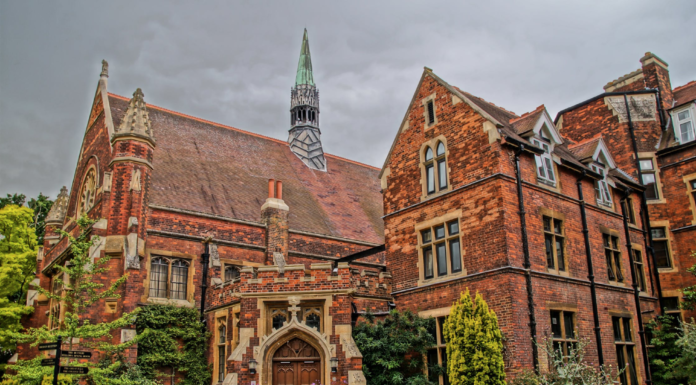 large old brick college building