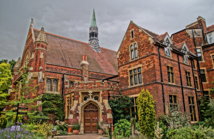 large old brick college building